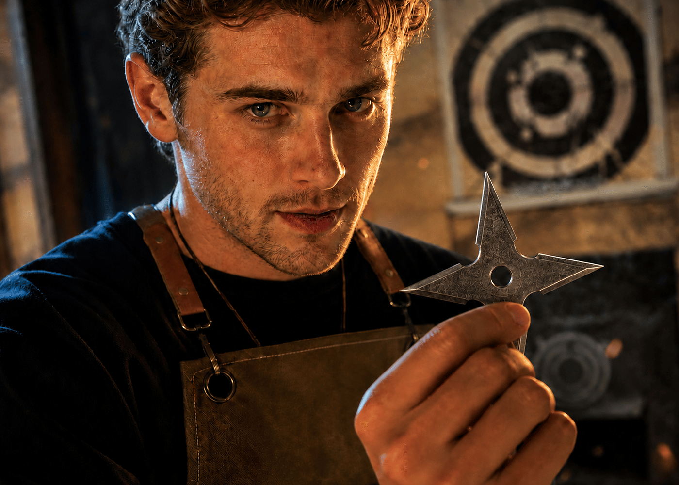 Metal shuriken workshop at Viyago in Kyoto